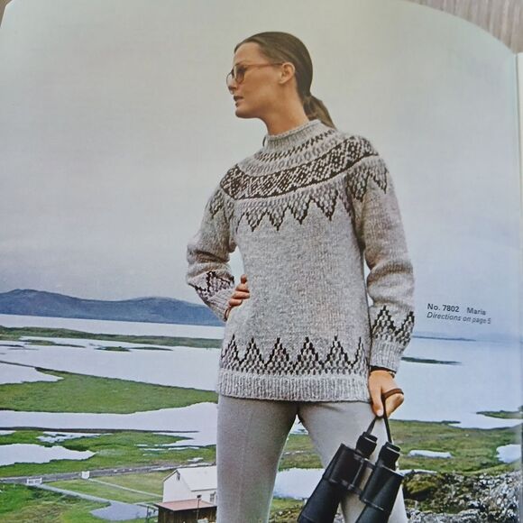 Vintage 1970's Reynolds Yarn Icelandic Lopi Wool Sweater Patterns Vol 78 - Picture 10 of 15